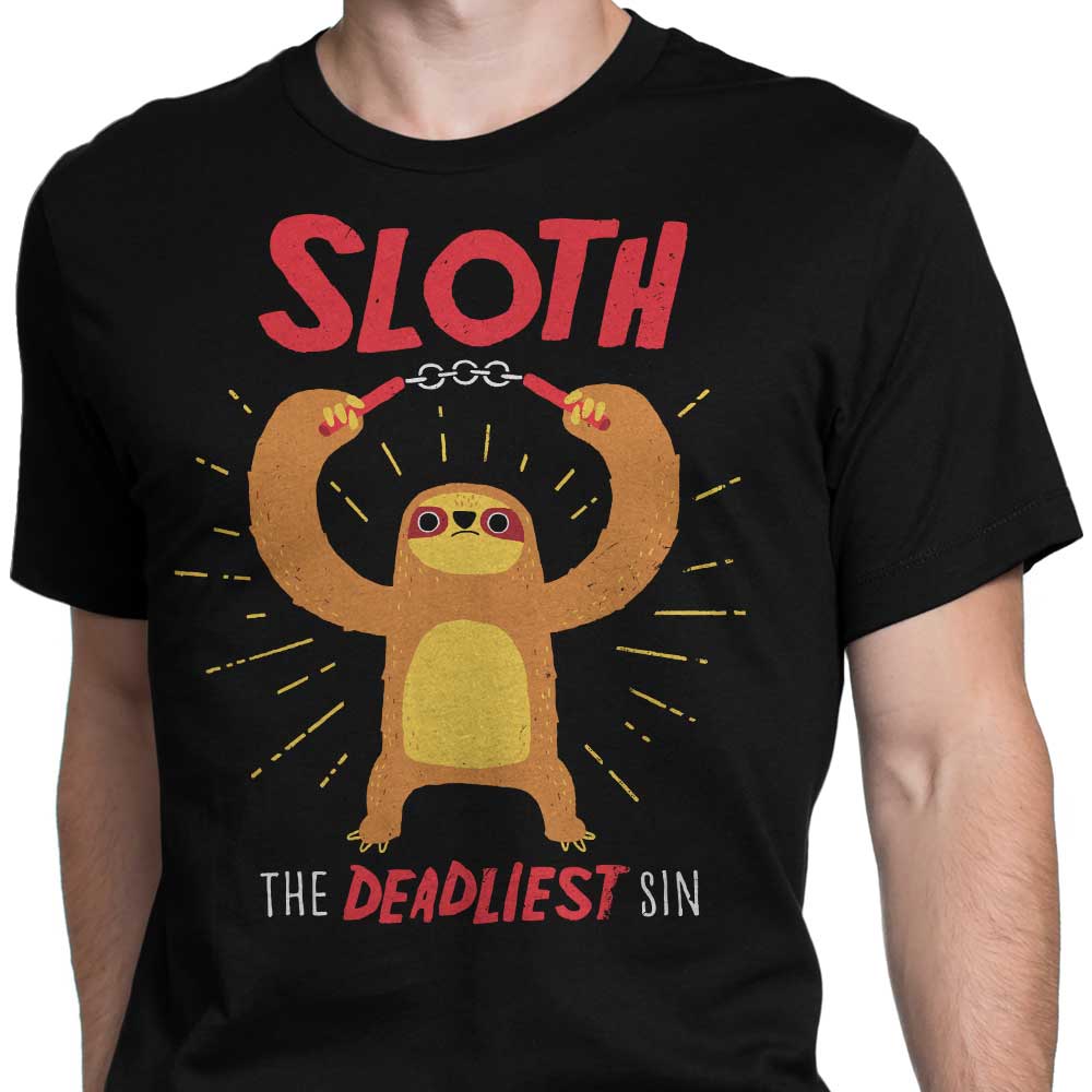 The Deadliest Sin - A Collection of Men's Apparel Including T-Shirts and Premium T-Shirts