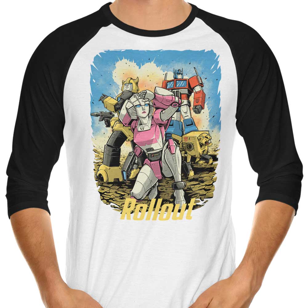 Cyber Wasteland Themed Three - Quarter Sleeve Raglan Style T - Shirt