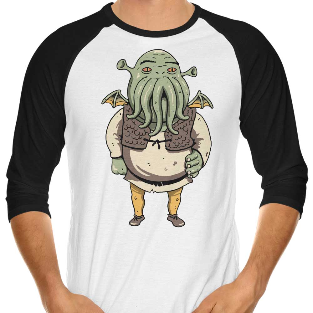 XENOS Ogre Cthulhu 3/4 Sleeve Stylish Raglan T-Shirt