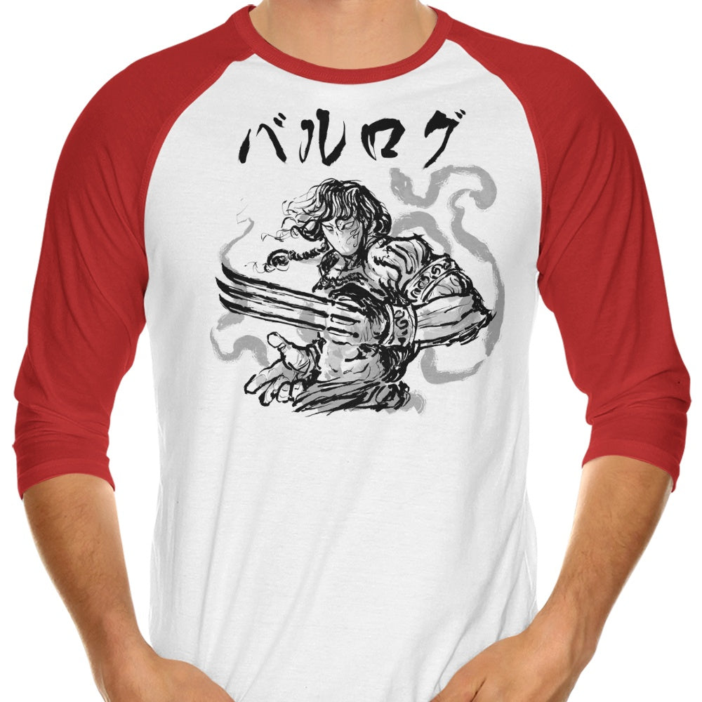 Demonigote's Stylish Claw Warrior 3/4 Sleeve Raglan T-Shirt
