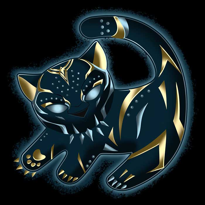 Stylish Panther Queen 3/4 Sleeve Raglan T-Shirt by MIKElopez
