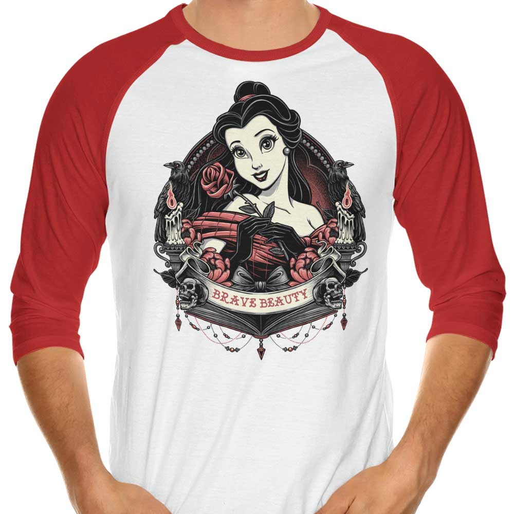 Stylish 3/4 Sleeve Raglan T-Shirt by Brave Beauty for Fashionable Look