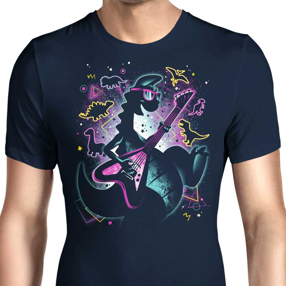 The Stylish Rocking Dinosaur Men's T-Shirts in Various Sizes