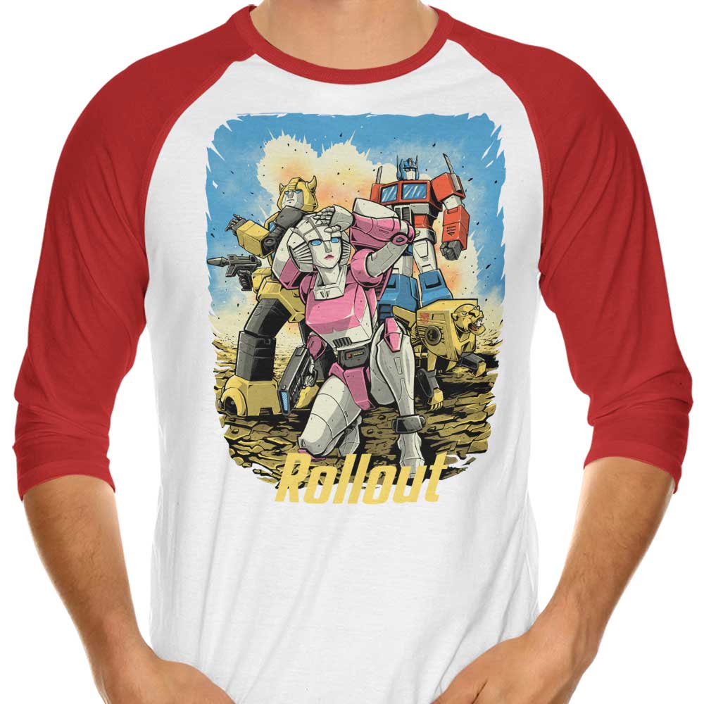 Cyber Wasteland Themed Three - Quarter Sleeve Raglan Style T - Shirt