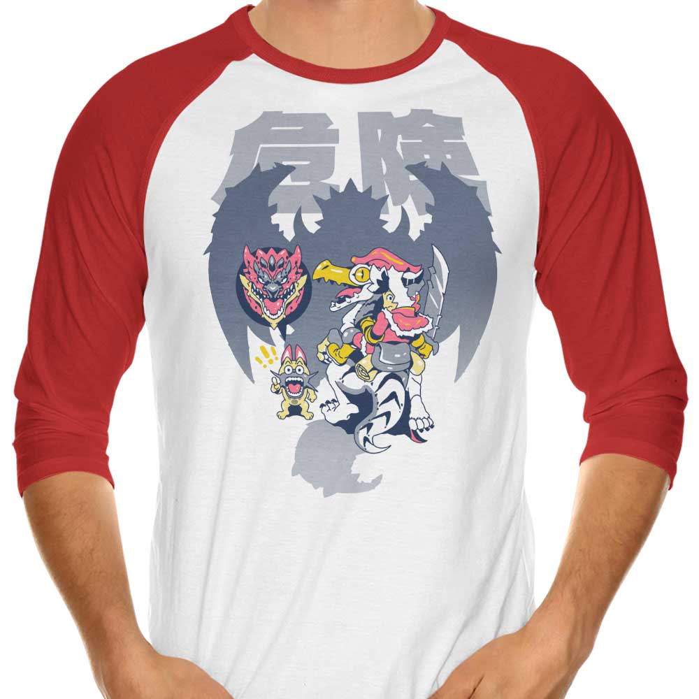 Sketchdemao's 3/4 Sleeve Raglan T-Shirt - Danger Looms