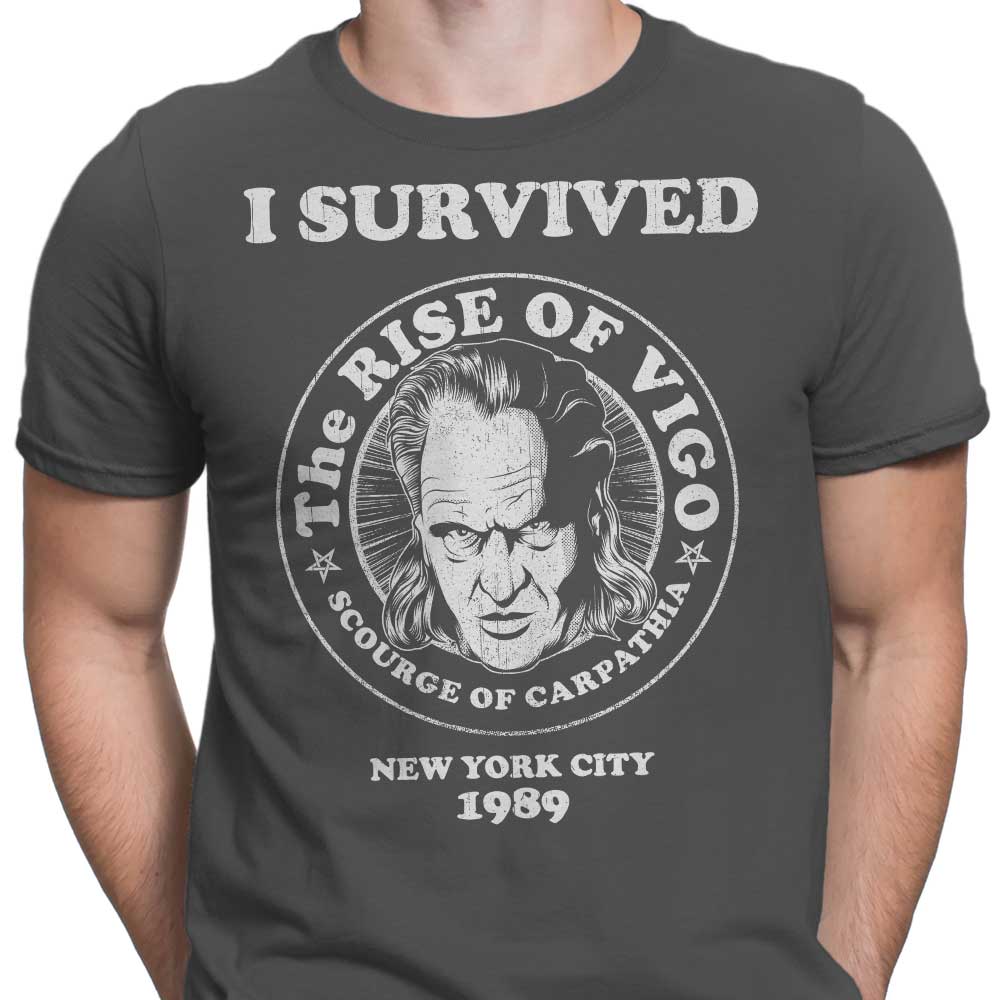 Men's 'I Survived Vigo' Apparel - T-Shirts in Various Sizes