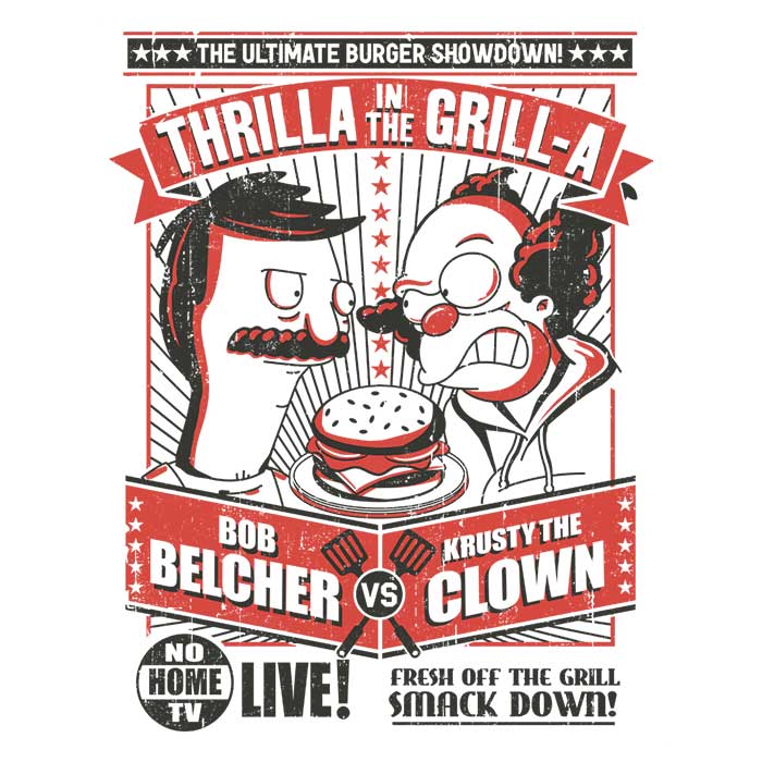 Deep Fried Art's Thrilla in the Grill-a Men's Comfortable Apparel