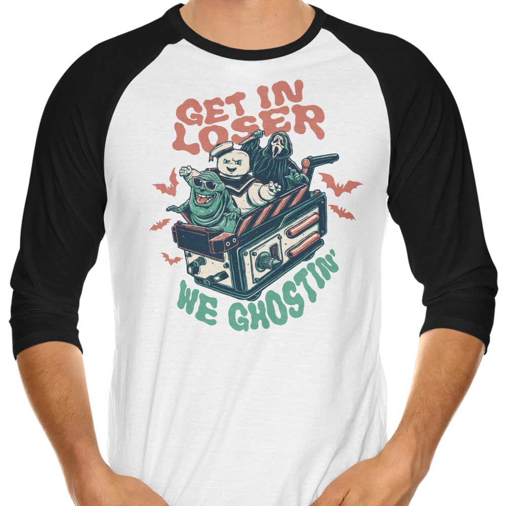 Momma Gorilla's 'We Ghostin' 3/4 Sleeve Raglan Stylish T-Shirt