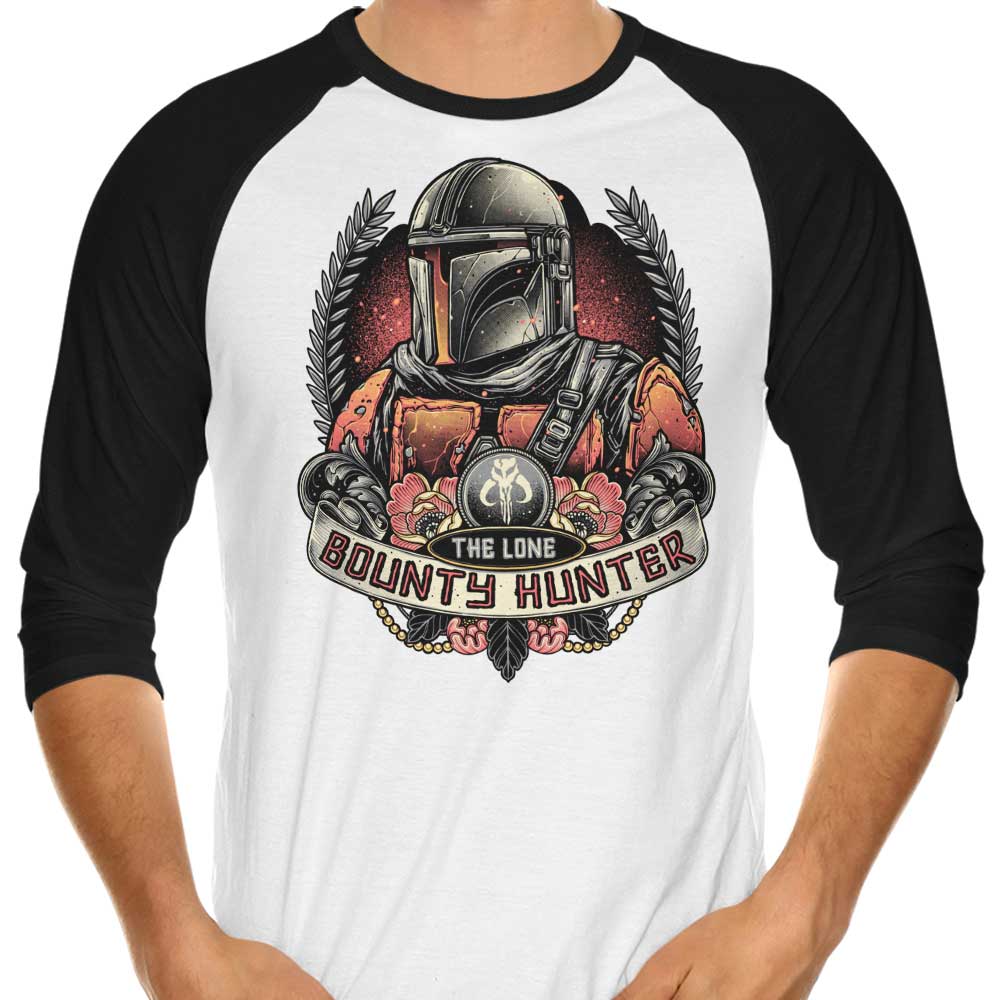 The Solitary Bounty Hunter - 3/4 Sleeve Raglan Style T-Shirt for Fashion Enthusiasts