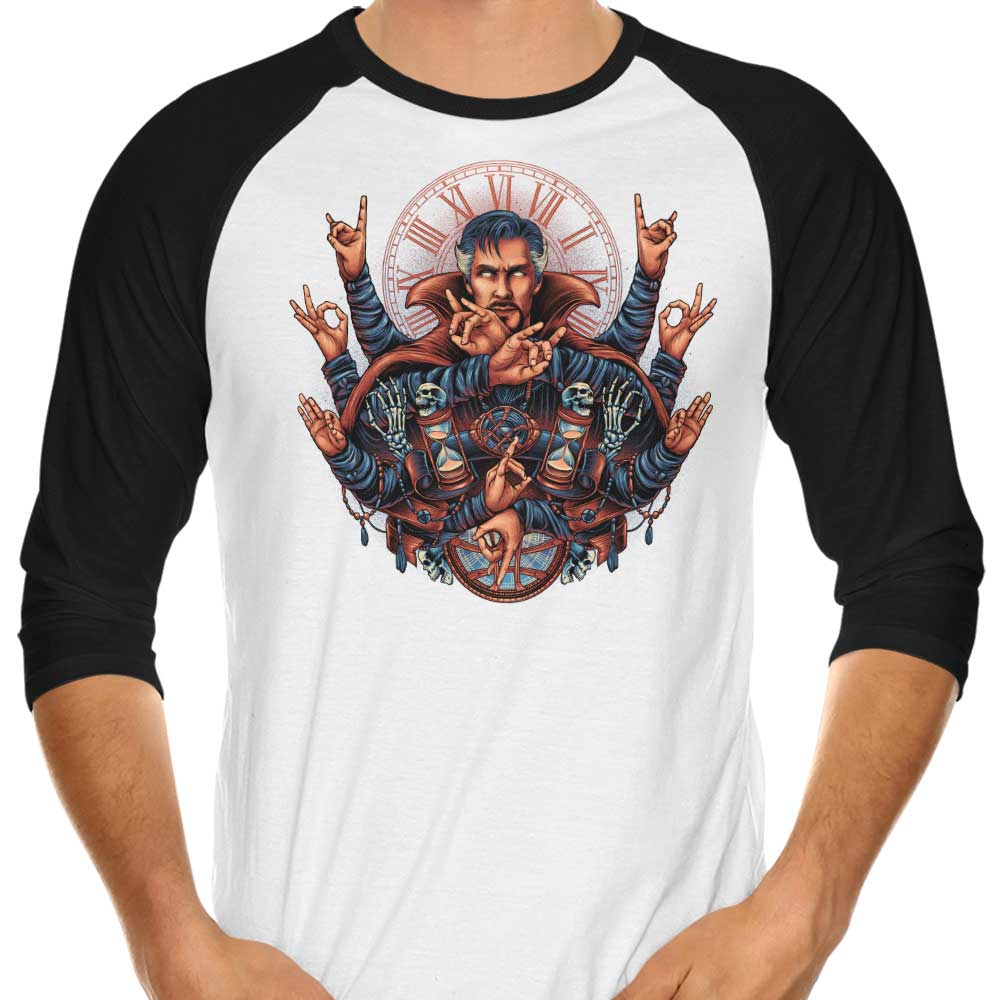 Unique 'Strange Magic' 3/4 Sleeve Raglan Style T-Shirt for Fashion Enthusiasts