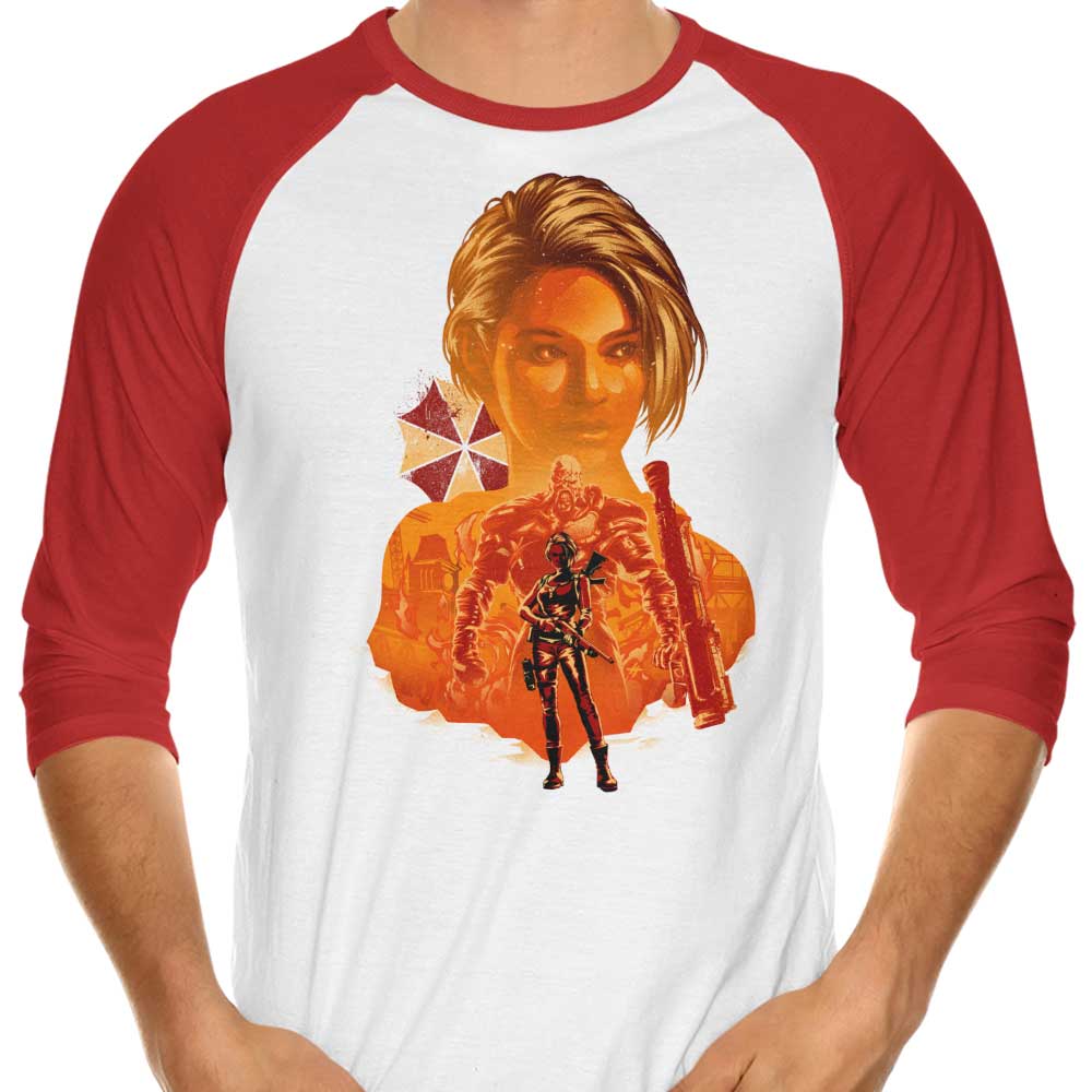 Hypertwenty's 3/4 Sleeve Raglan T-Shirt Featuring Resident Jill