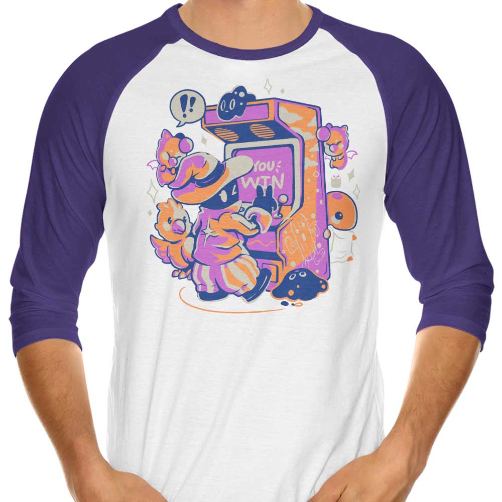Magical Arcade Style 3/4 Sleeve Raglan Men's Casual T-Shirt