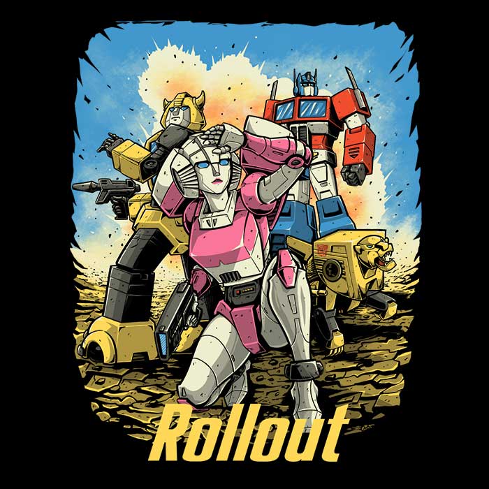 Cyber Wasteland Themed Three - Quarter Sleeve Raglan Style T - Shirt