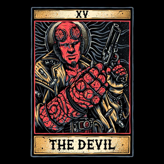 Glitchygorilla's XV: The Devil 3/4 Sleeve Raglan Stylish T-Shirt
