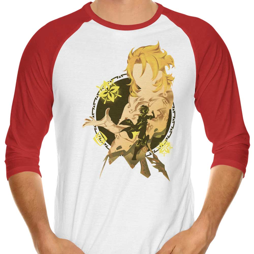Kreideprinz Albedo Three - Quarter Sleeve Raglan Style T - Shirt for Fashion Enthusiasts