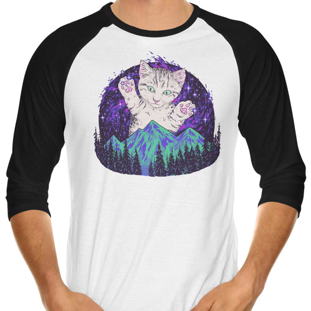 Aurora Meowalis Stylish 3/4 Sleeve Raglan T - Shirt