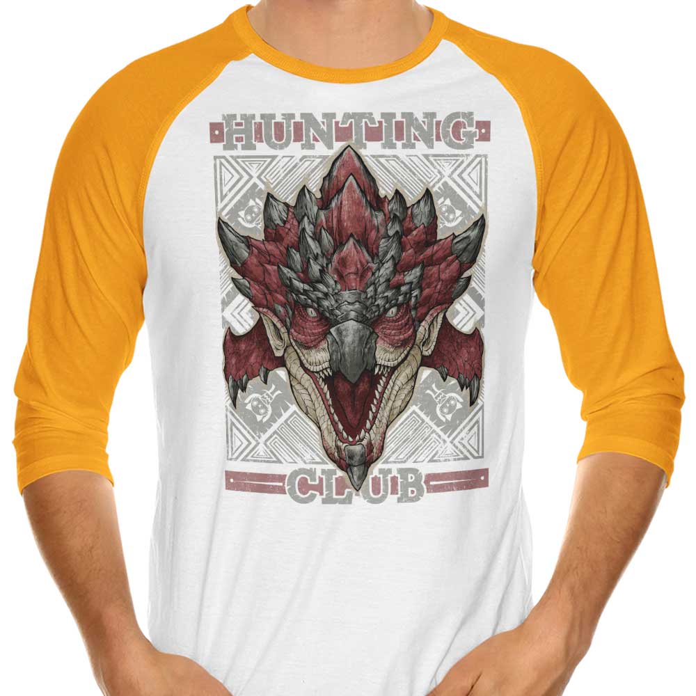 Adam Works Hunting Club: Alternative Rathalos 3/4 Sleeve Raglan T-Shirt