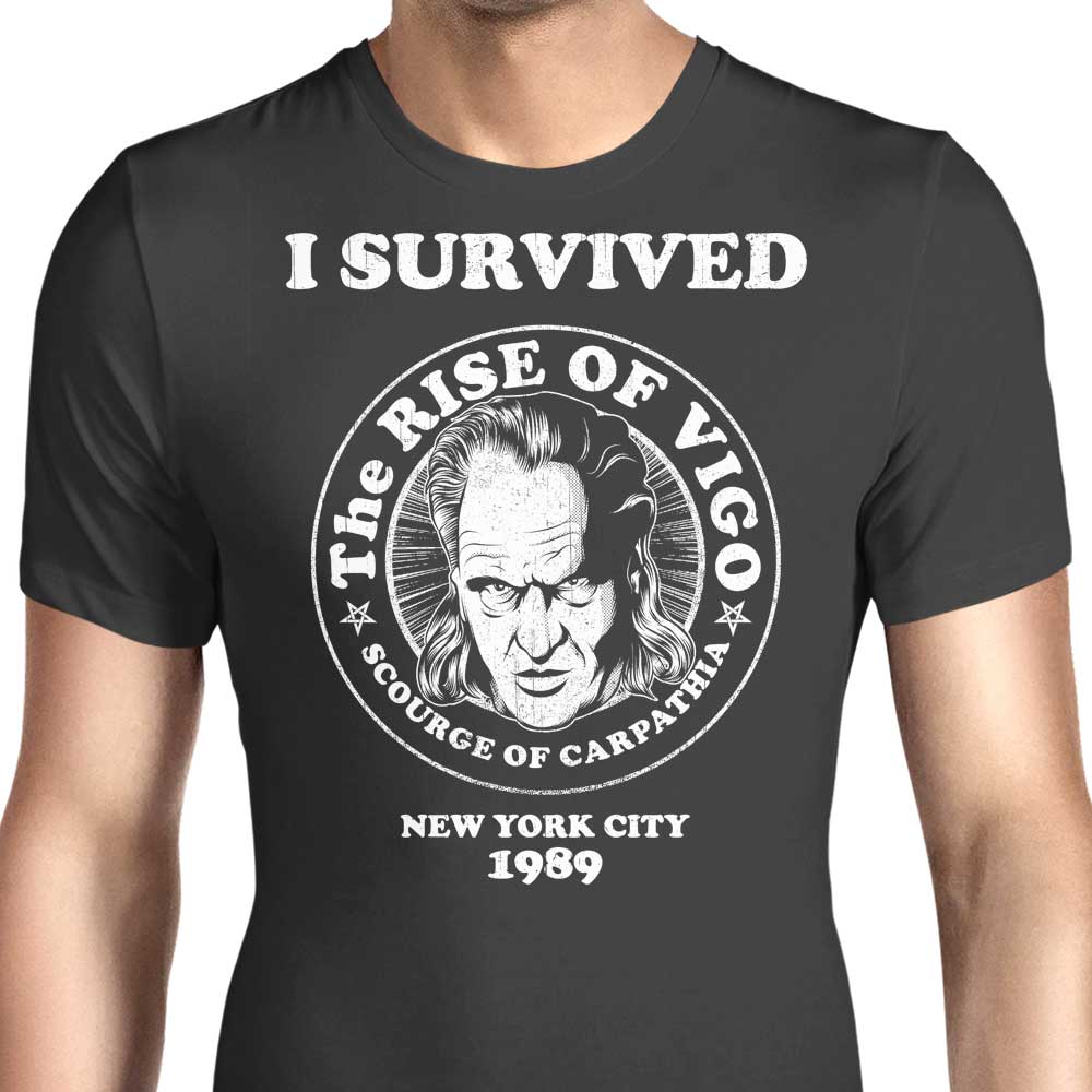 Men's 'I Survived Vigo' Apparel - T-Shirts in Various Sizes
