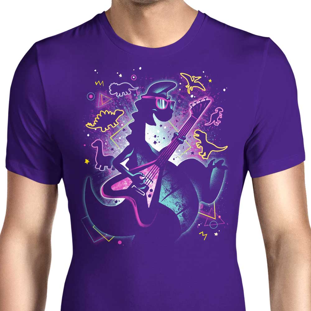The Stylish Rocking Dinosaur Men's T-Shirts in Various Sizes
