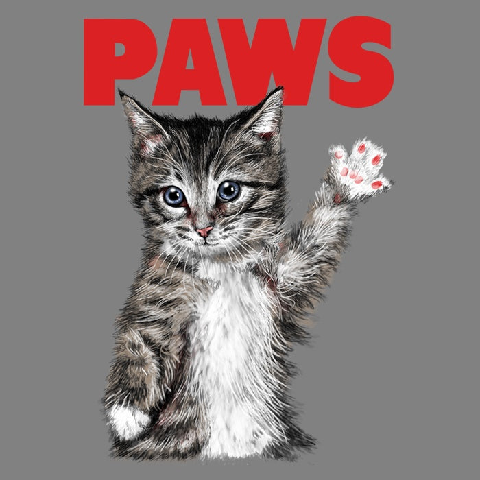 XENOS Branded Three - Quarter Sleeve Raglan T - Shirt with Paws Design
