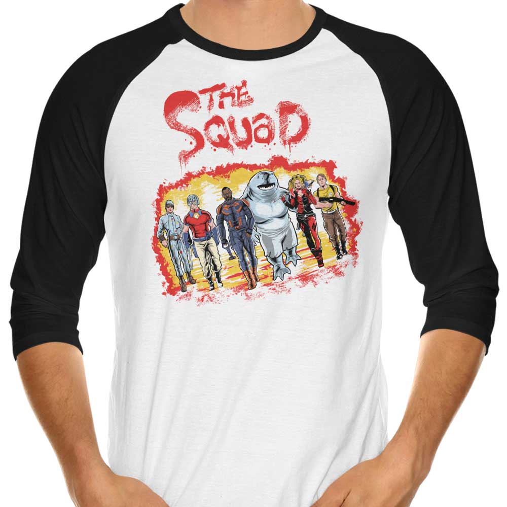 Zascanauta's The Squad 3/4 Sleeve Stylish Raglan T - Shirt