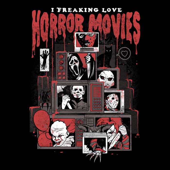 Men's Horror Love-themed Apparel - T-Shirts and Premium T-Shirts