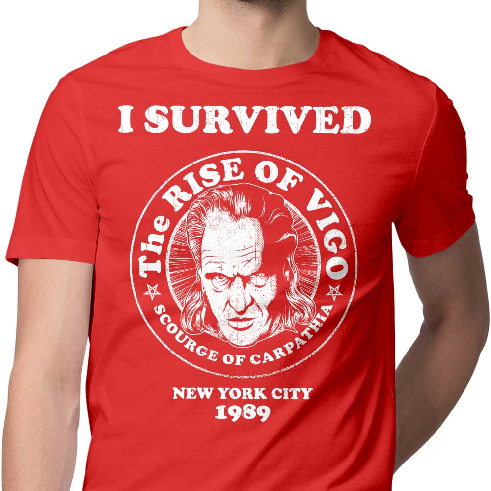 Men's 'I Survived Vigo' Apparel - T-Shirts in Various Sizes