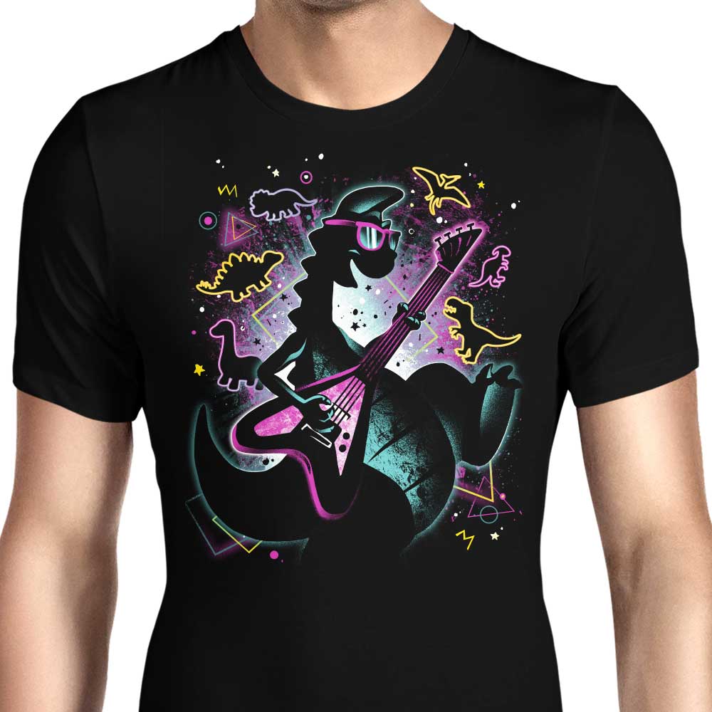 The Stylish Rocking Dinosaur Men's T-Shirts in Various Sizes