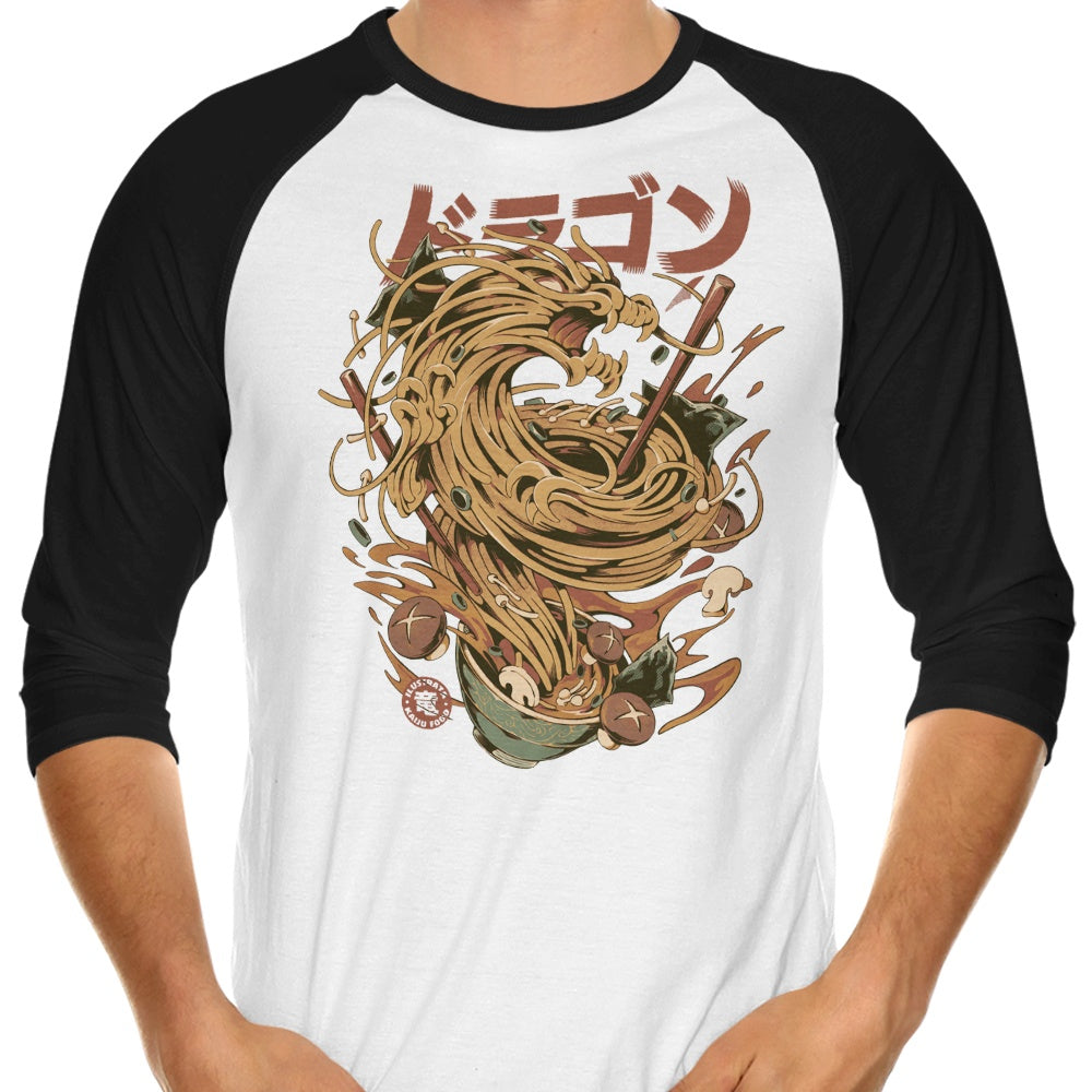 Ilustrata's Noodle Dragon 3/4 Sleeve Raglan Style T-Shirt