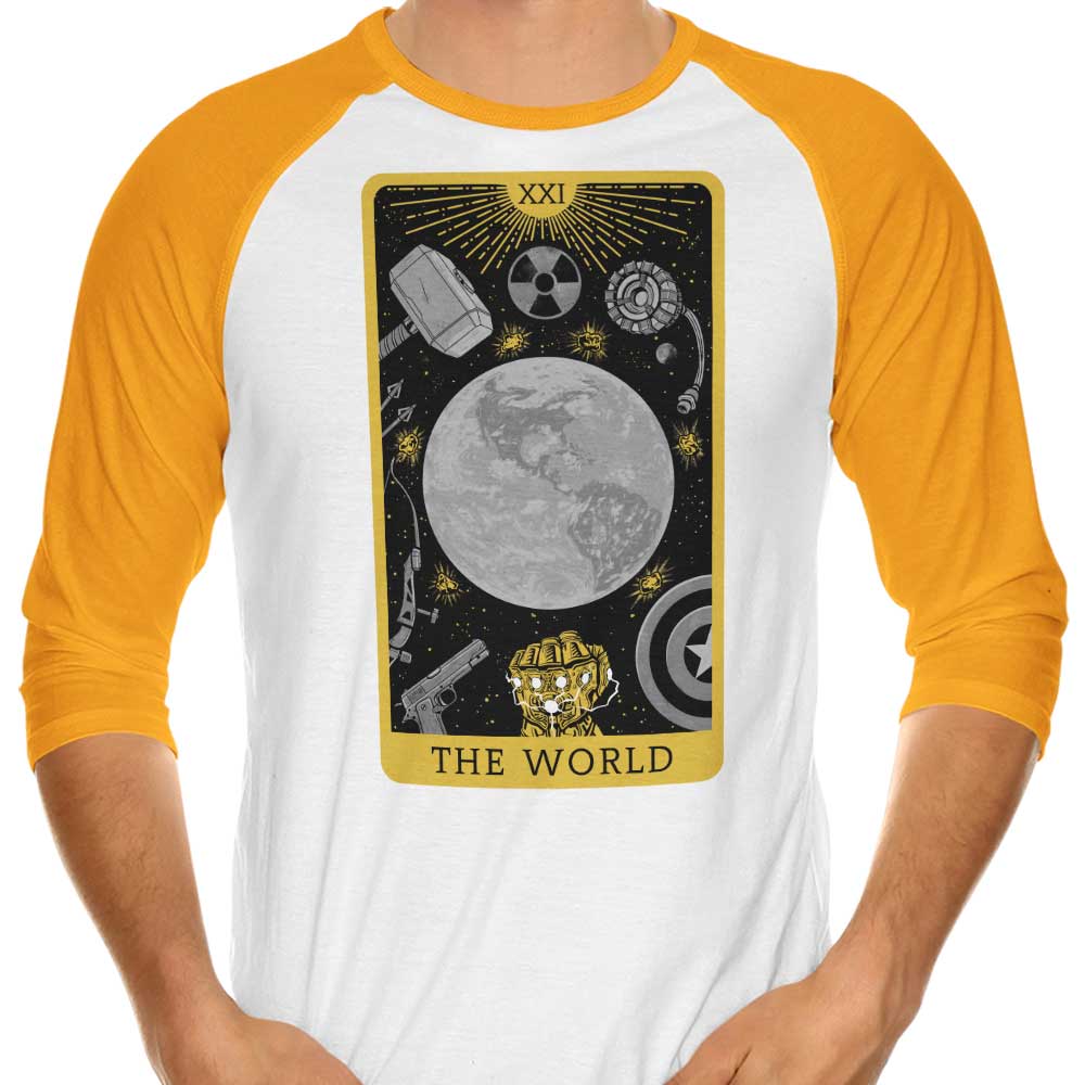 Tarot - The World 3/4 Sleeve Raglan Style T-Shirt for Fashion Lovers