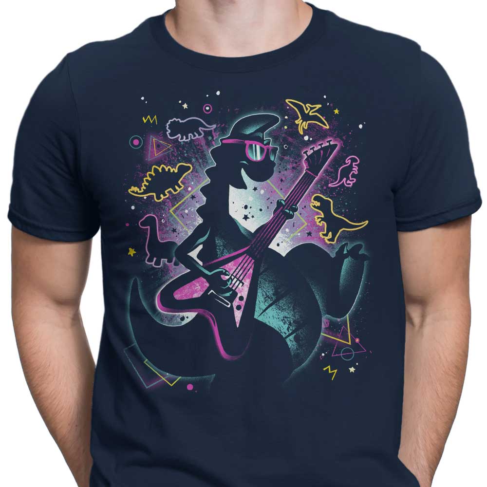 The Stylish Rocking Dinosaur Men's T-Shirts in Various Sizes