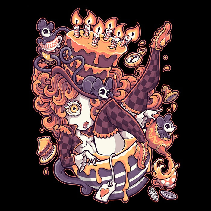 Joyful Unbirthday Themed 3/4 Sleeve Raglan Style T-Shirt