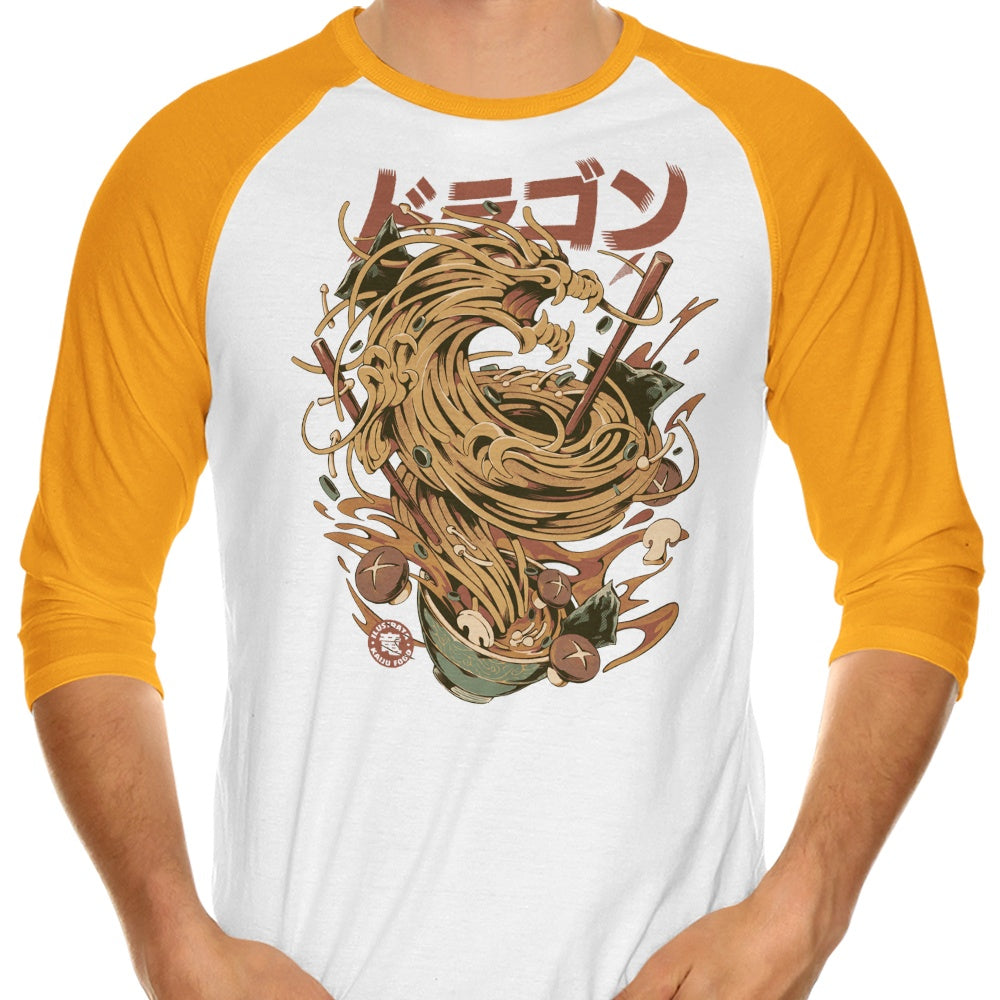Ilustrata's Noodle Dragon 3/4 Sleeve Raglan Style T-Shirt