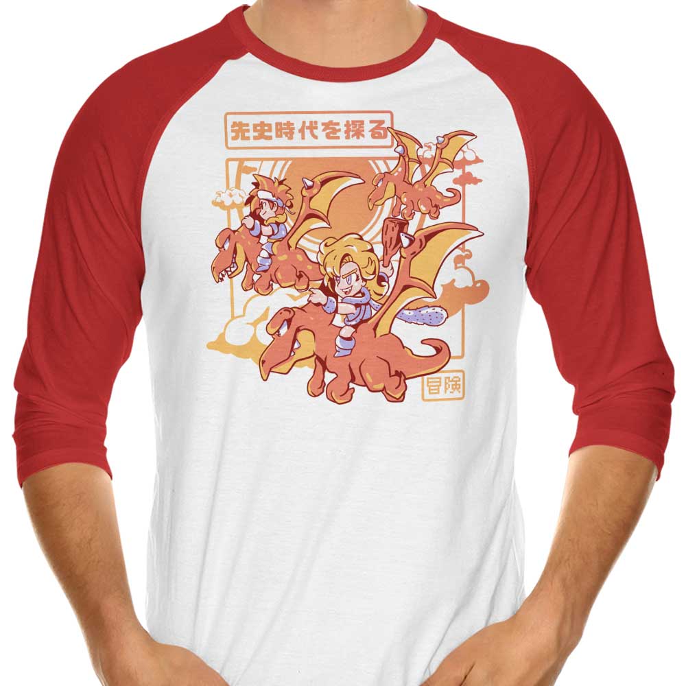 Adventure Awaits - 3/4 Sleeve Raglan Sketchdemao T-Shirt