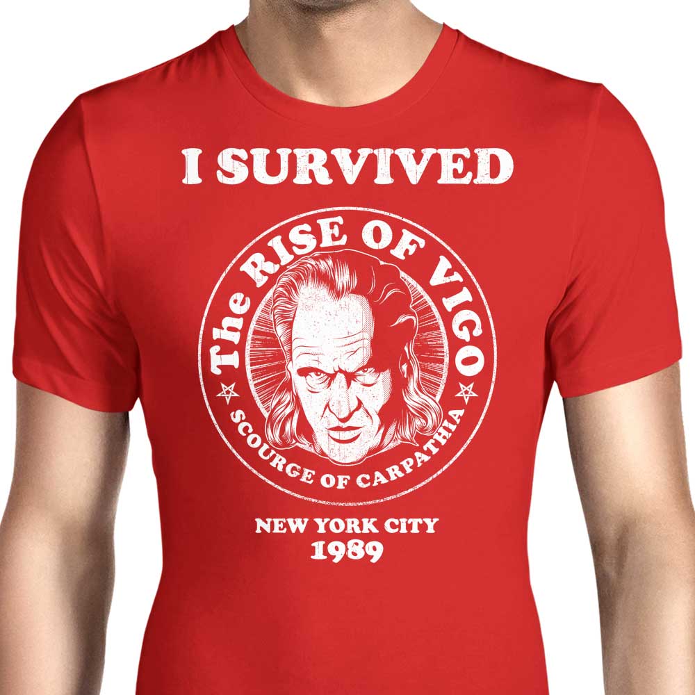 Men's 'I Survived Vigo' Apparel - T-Shirts in Various Sizes