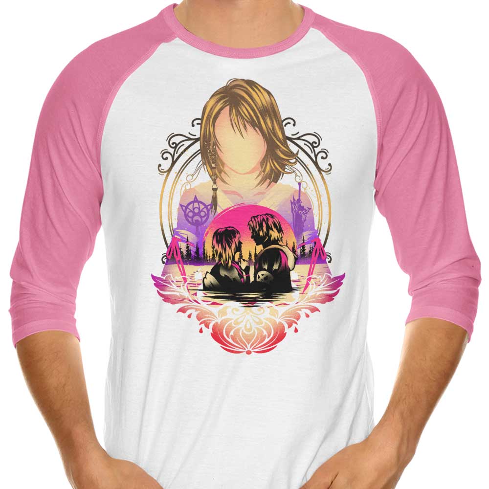 Stylish Lady Summoner 3/4 Sleeve Raglan Women's T-Shirt