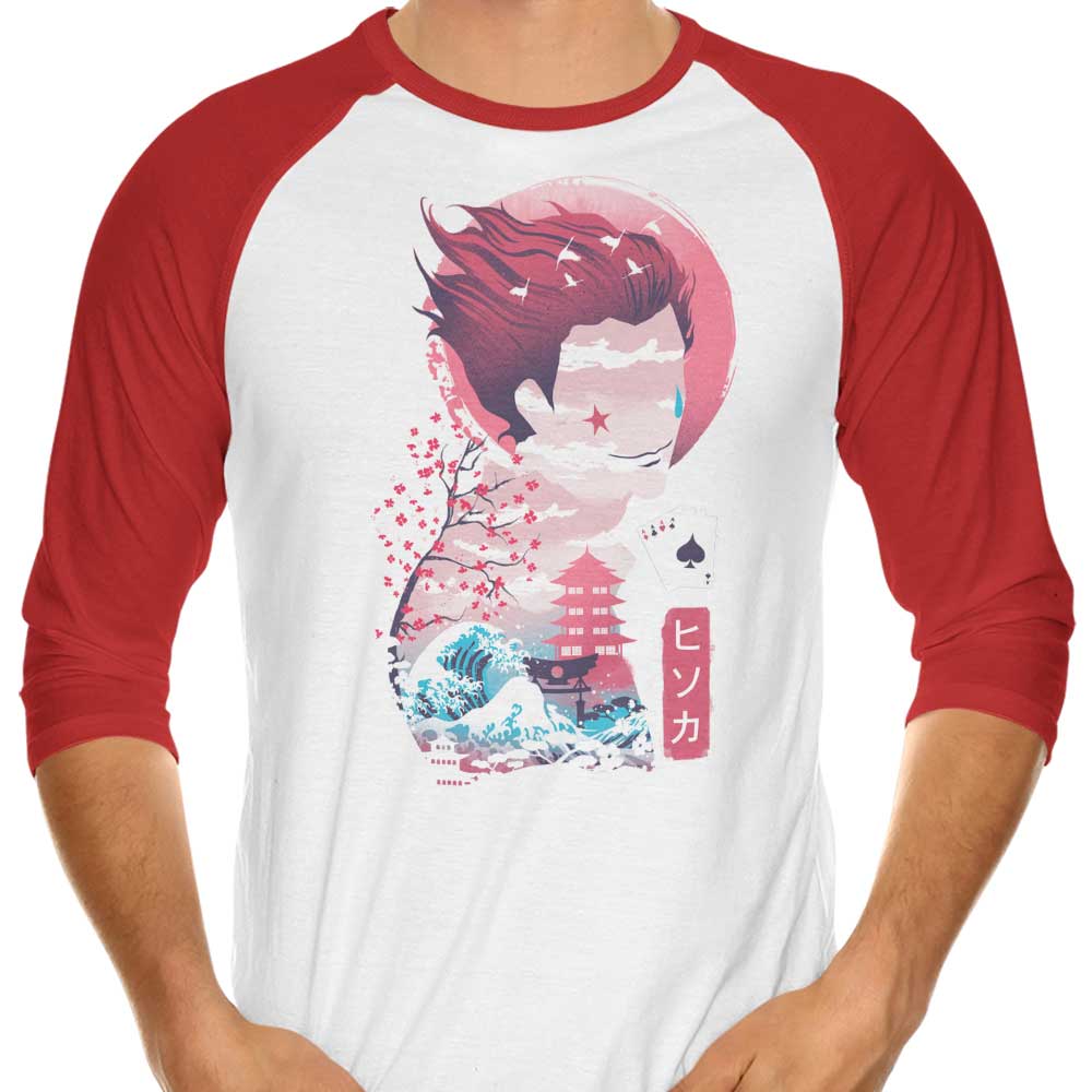 Dandingeroz's Ukiyo - e Inspired 3/4 Sleeve Raglan T - Shirt