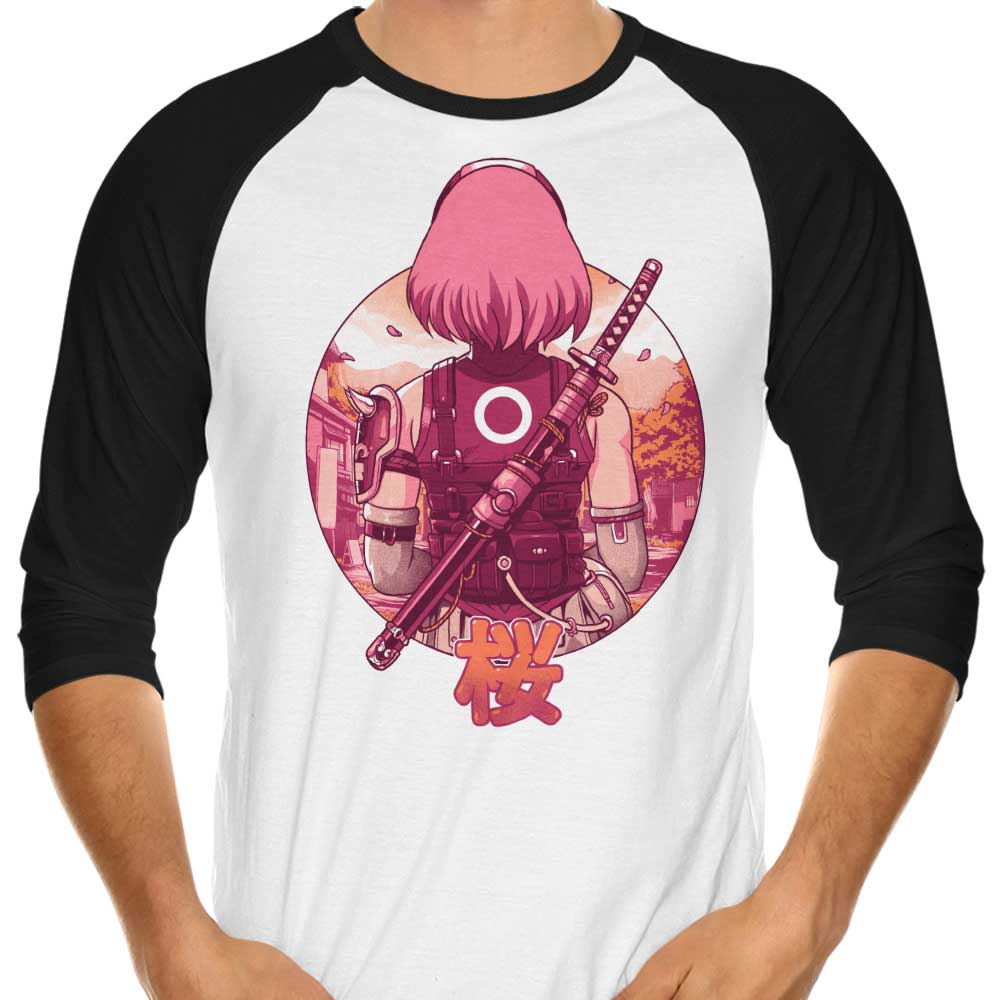 Autumn Cherry 3/4 Sleeve Raglan Casual T-Shirt for Stylish Wear
