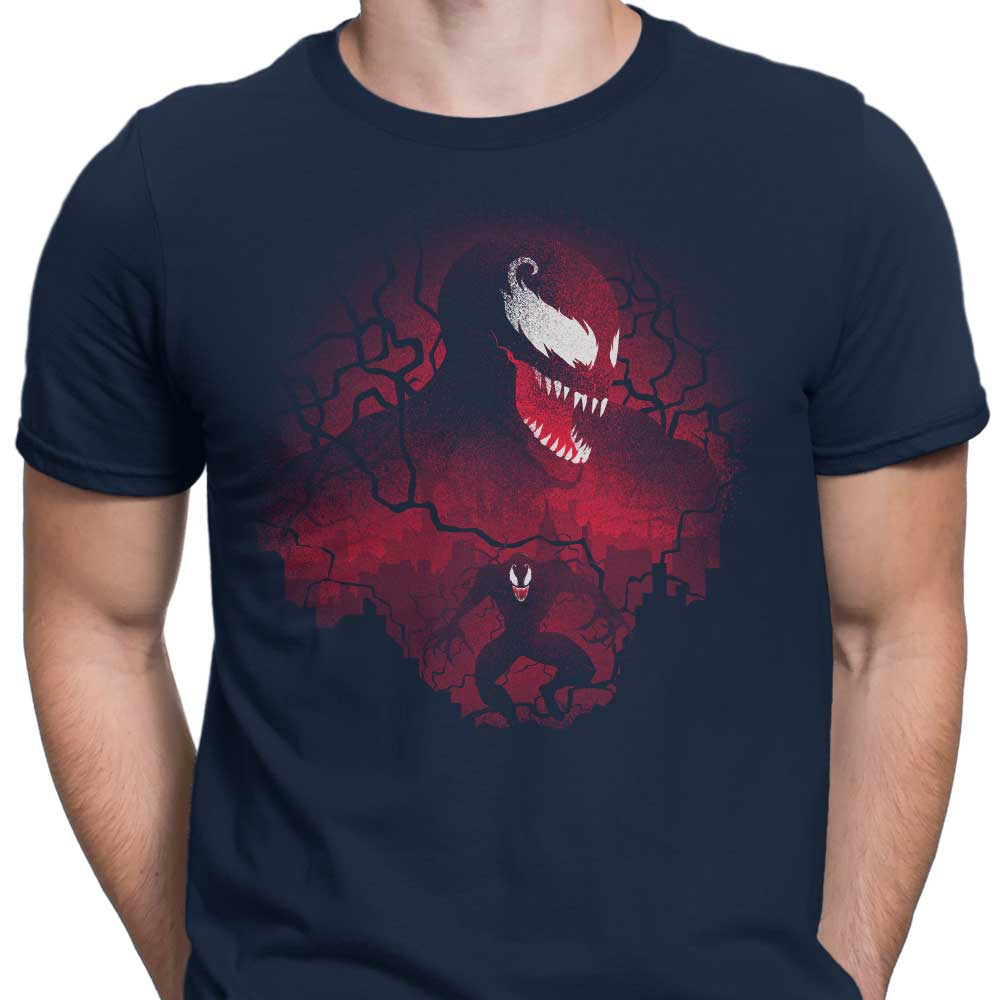 Stylish Men's Red Symbiote Apparel by Donnie Illustrations