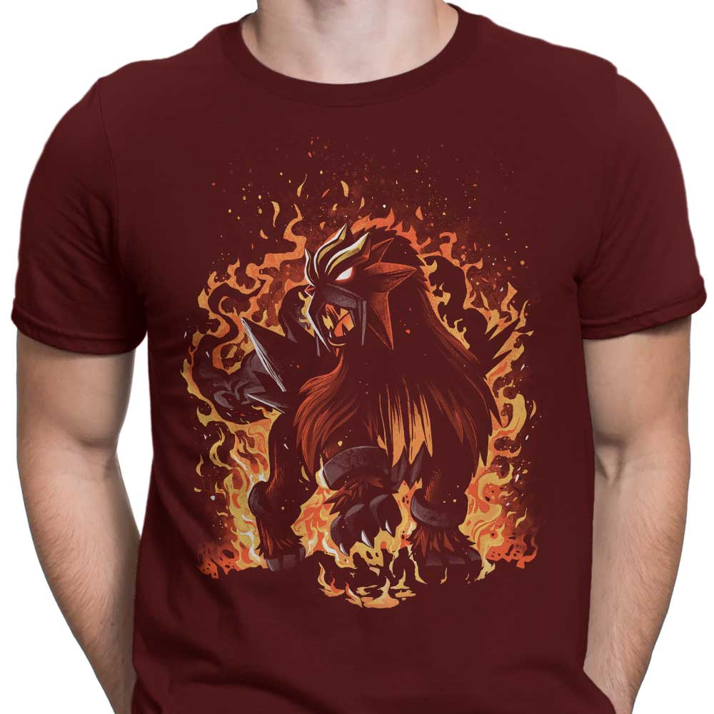 The Fierce Roaring Flames Beast - Stylish Men's Clothing Apparel