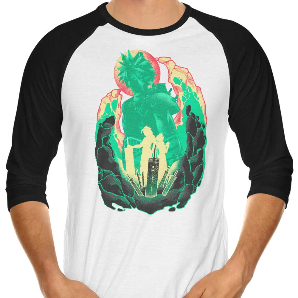 Hypertwenty's 3/4 Sleeve Raglan T-Shirt Inspired by Buster Sword Successor