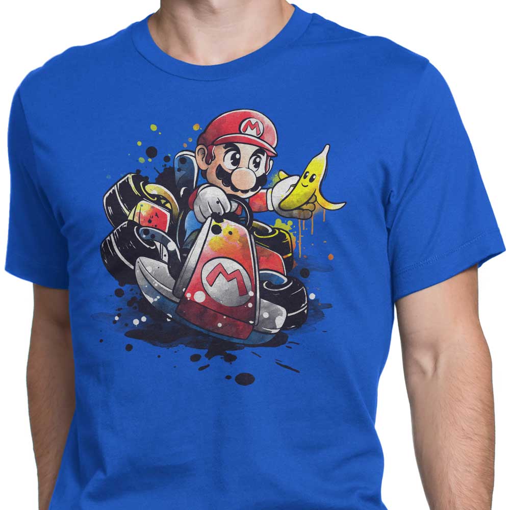 Watercolor Go Kart Design - Men's Stylish Apparel