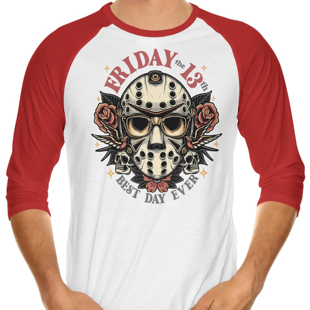 The Best Day Ever 3/4 Sleeve Raglan Style T-Shirt for Unforgettable Moments