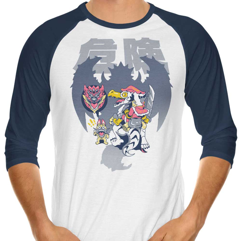Sketchdemao's 3/4 Sleeve Raglan T-Shirt - Danger Looms