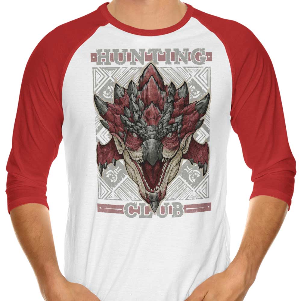Adam Works Hunting Club: Alternative Rathalos 3/4 Sleeve Raglan T-Shirt
