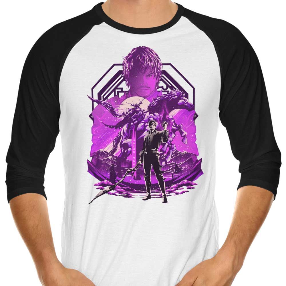 Hypertwenty's 3/4 Sleeve Raglan T-Shirt - The Might of Odin