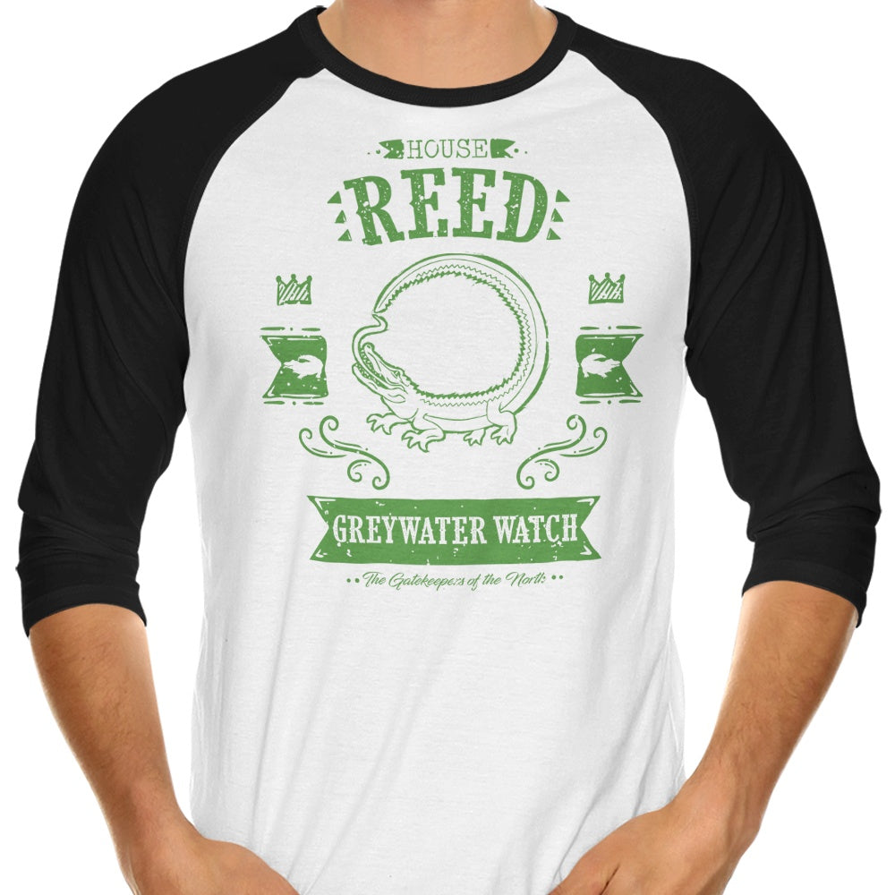 The Stylish Black Lizard Design 3/4 Sleeve Raglan Men's T-Shirt