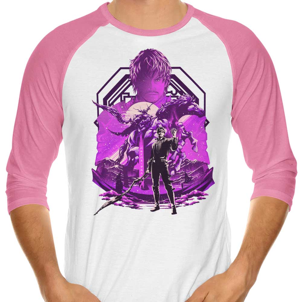 Hypertwenty's 3/4 Sleeve Raglan T-Shirt - The Might of Odin
