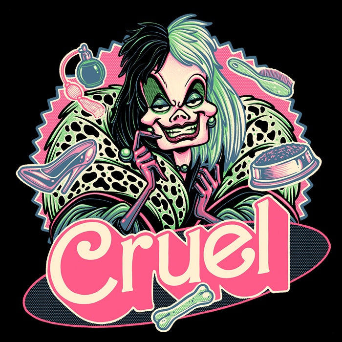 Glitchygorilla's Stylish Cruel Lady 3/4 Sleeve Raglan T - Shirt for Fashion - Forward Individuals