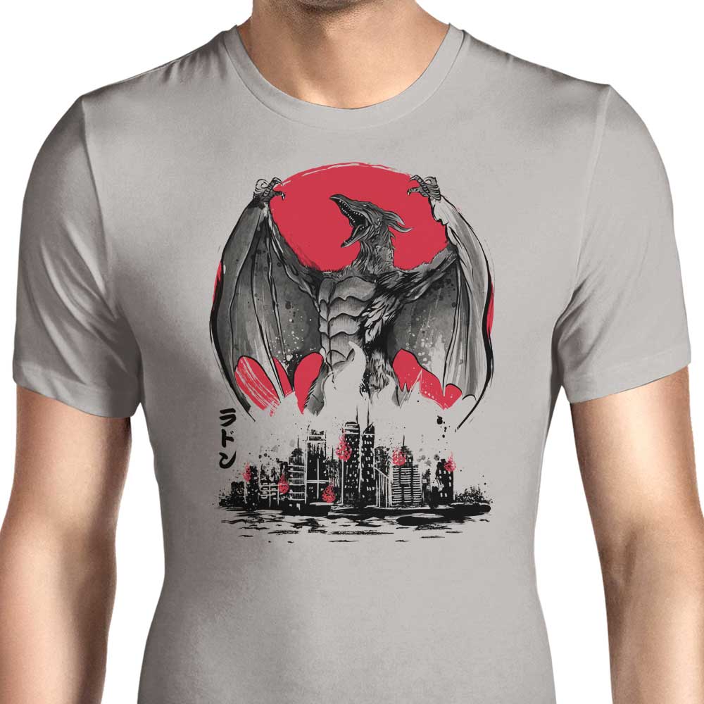 Dr. Monekers' Pteranodan Rising Sumi-e Men's Stylish Cotton Apparel